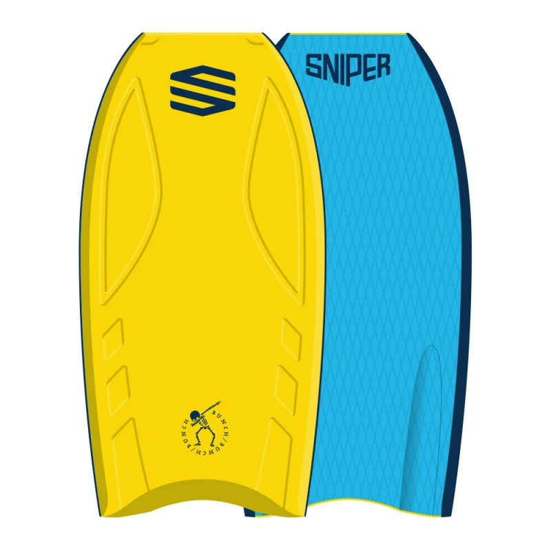BODYBOARD SNIPER BUNCH II EPS IMPROVE SERIES 38" JAUNE/BLEU 2 BODYBOARD SNIPER BUNCH II EPS IMPROVE SERIES 38" JAUNE/BLEU – Image 2