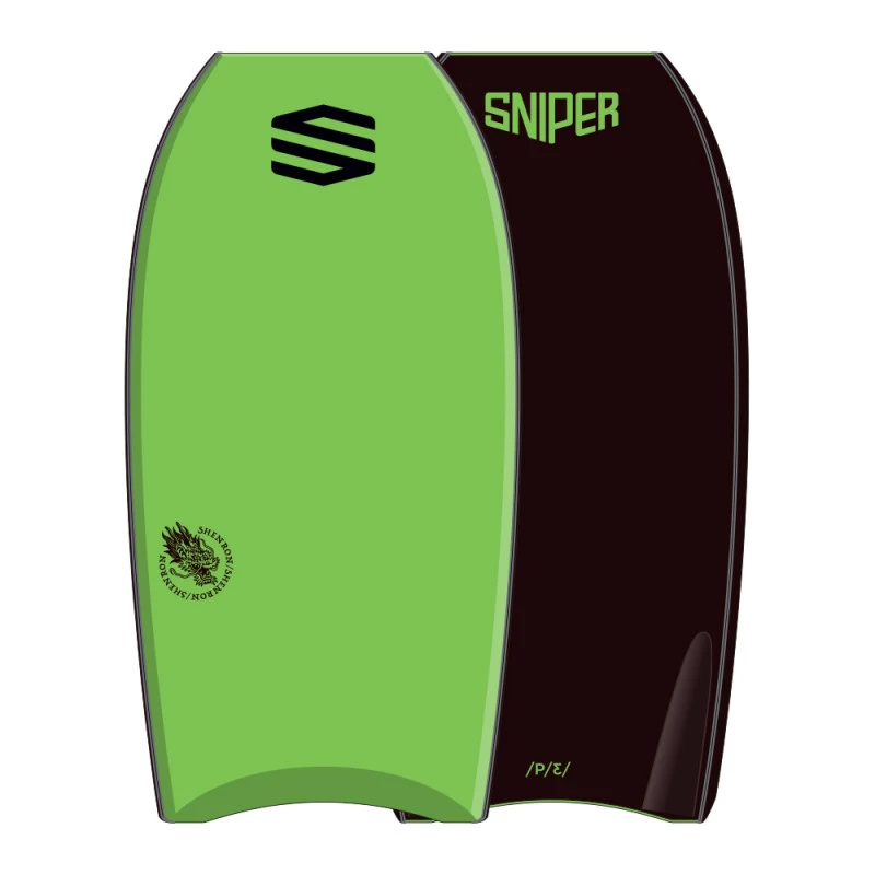 BODYBOARD SNIPER SHENRON PE IMPROVE SERIES 41" VERT/NOIR 1 BODYBOARD SNIPER SHENRON PE IMPROVE SERIES 41" VERT/NOIR