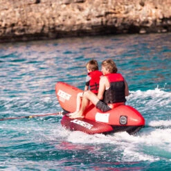BOUEE TRACTEE BANANE ROUGE CHASER JOBE 2 PERSONNES -SurfMaster bouee tractee banane rouge chaser jobe 2 personnes 3