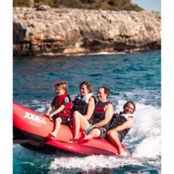 BOUEE TRACTEE BANANE ROUGE JOBE 4 PERSONNES -SurfMaster bouee tractee banane rouge jobe 4 personnes 3