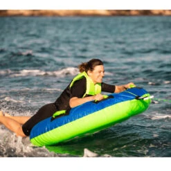 BOUEE TRACTEE BREEZE JOBE BLEU/VERT 1 PERSONNE -SurfMaster bouee tractee breeze jobe bleu vert 1 personne 3