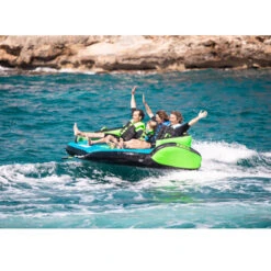 BOUEE TRACTEE JOBE VERTE SONAR 4 PERSONNES -SurfMaster bouee tractee jobe verte sonar 4 personnes 8