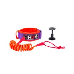 LEASH BODY BOARD HOWZIT ORANGE/VIOLET -SurfMaster leash body board howzit orange violet 3
