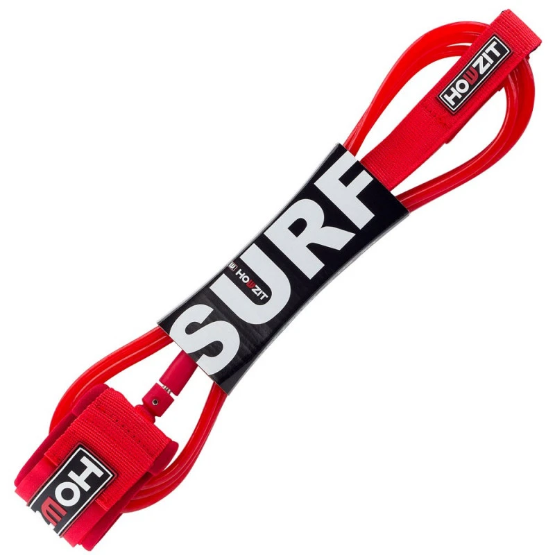 LEASH SURF HOWZIT ROUGE DIAMETRE 7MM 2 LEASH SURF HOWZIT ROUGE DIAMETRE 7MM – Image 2