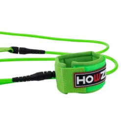 LEASH SURF HOWZIT VERT FLUO DIAMETRE 6MM -SurfMaster leash surf howzit vert fluo diametre 6mm 6
