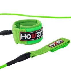 LEASH SURF HOWZIT VERT FLUO DIAMETRE 6MM -SurfMaster leash surf howzit vert fluo diametre 6mm 9