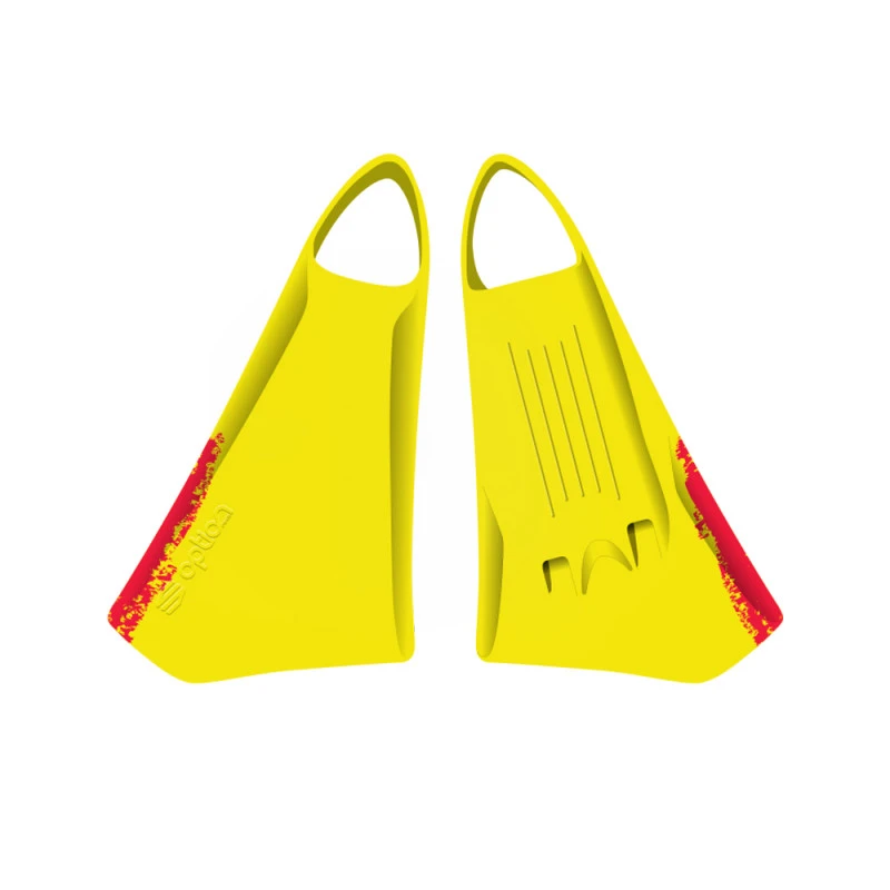 PALMES BODYBOARD OPTION 2 FINS JAUNE/ROUGE 2 PALMES BODYBOARD OPTION 2 FINS JAUNE/ROUGE â Image 2