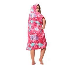 PONCHO AFTER BIG LEAVES BURNT PINK -SurfMaster poncho after big leaves burnt pink 2