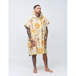 PONCHO AFTER BOTANICAL LINEN -SurfMaster poncho after botanical linen 2