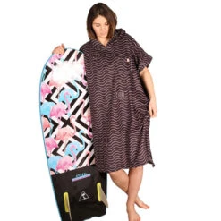 PONCHO AFTER ESSENTIAL WAVES NOIR TU -SurfMaster poncho after essential waves noir tu 2