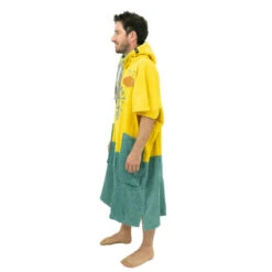 All-In PONCHO ALL IN BUMPY JAUNE/VERT -SurfMaster poncho all in bumpy jaune vert 2