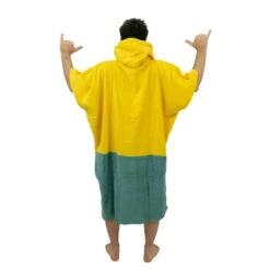 All-In PONCHO ALL IN BUMPY JAUNE/VERT -SurfMaster poncho all in bumpy jaune vert 3