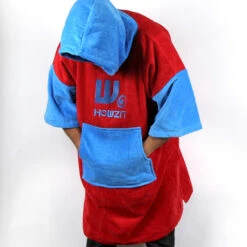 Poncho Howzit Bleu/rouge -SurfMaster poncho howzit bleu rouge 4