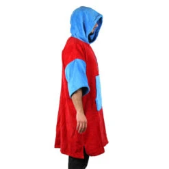 Poncho Howzit Bleu/rouge -SurfMaster poncho howzit bleu rouge 5