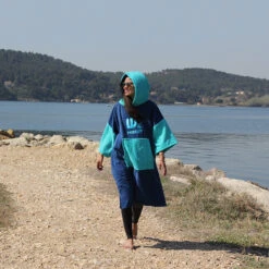 Poncho Howzit Bleu/vert TU -SurfMaster poncho howzit bleu vert tu 8