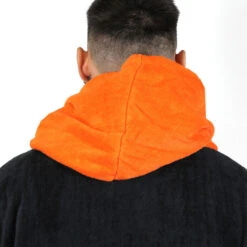 Poncho Howzit Noir/orange 16 Poncho Howzit Noir/orange -SurfMaster poncho howzit noir orange 6