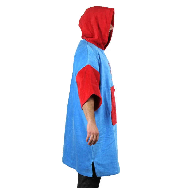 Poncho Howzit Rouge/bleu 6 Poncho Howzit Rouge/bleu â Image 6