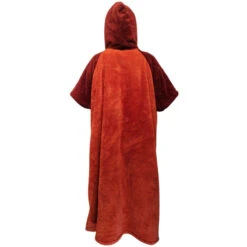 PONCHO PLAID AFTER ESSENTIAL SHERPA ROUGE TU -SurfMaster poncho plaid after essential sherpa rouge tu 2